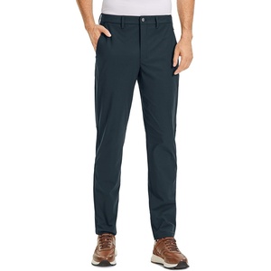 CRZ YOGA Men’s All Day Comfy Golf Pants – 28″/30″/32″/34″/36″ Quick Dry Lightweight Work Casual Trousers with Pockets(True Navy)