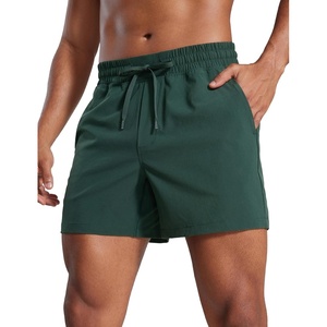 CRZ YOGA Men’s Linerless Workout Shorts 5” – Lightweight Quick Dry for Running Sports Athletic Gym with Pockets(Legend Green)