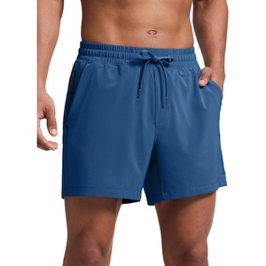 CRZ YOGA Mens Swim Trunks 5”/7” – Mesh Liner Quick Dry Beach Sports Casual Swimwear Shorts with Pockets(French Navy)