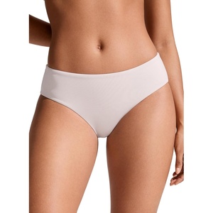 CRZ YOGA Mid Waisted Bikini Bottoms for Women – Full Coverage Bathing Suit Swimsuit Basic Swim Briefs(Milky White)