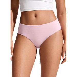 CRZ YOGA Mid Waisted Bikini Bottoms for Women – Full Coverage Bathing Suit Swimsuit Basic Swim Briefs(Pink Peony)