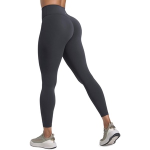 CRZ YOGA Secretsculpt Butterlift Workout Leggings 25″ – No Front Seam High Waisted Womens Yoga Pants Booty Scrunch Butt(Graphite Grey)