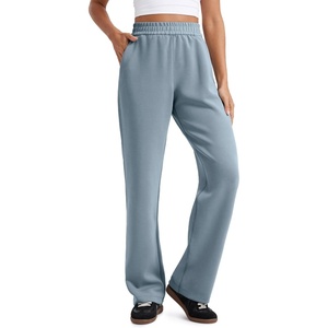 CRZ YOGA SoftAura Straight Leg Casual Sweatpants Women 28″/30″/32″ – Modal Lounge Travel Pants with Pockets(Belgian Blue)
