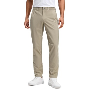 CRZ YOGA Stretch Cotton Chino Pants for Men – 30″/32″ Breathable Work Casual Athletic Fit Twill Trousers with Pockets(Oak)