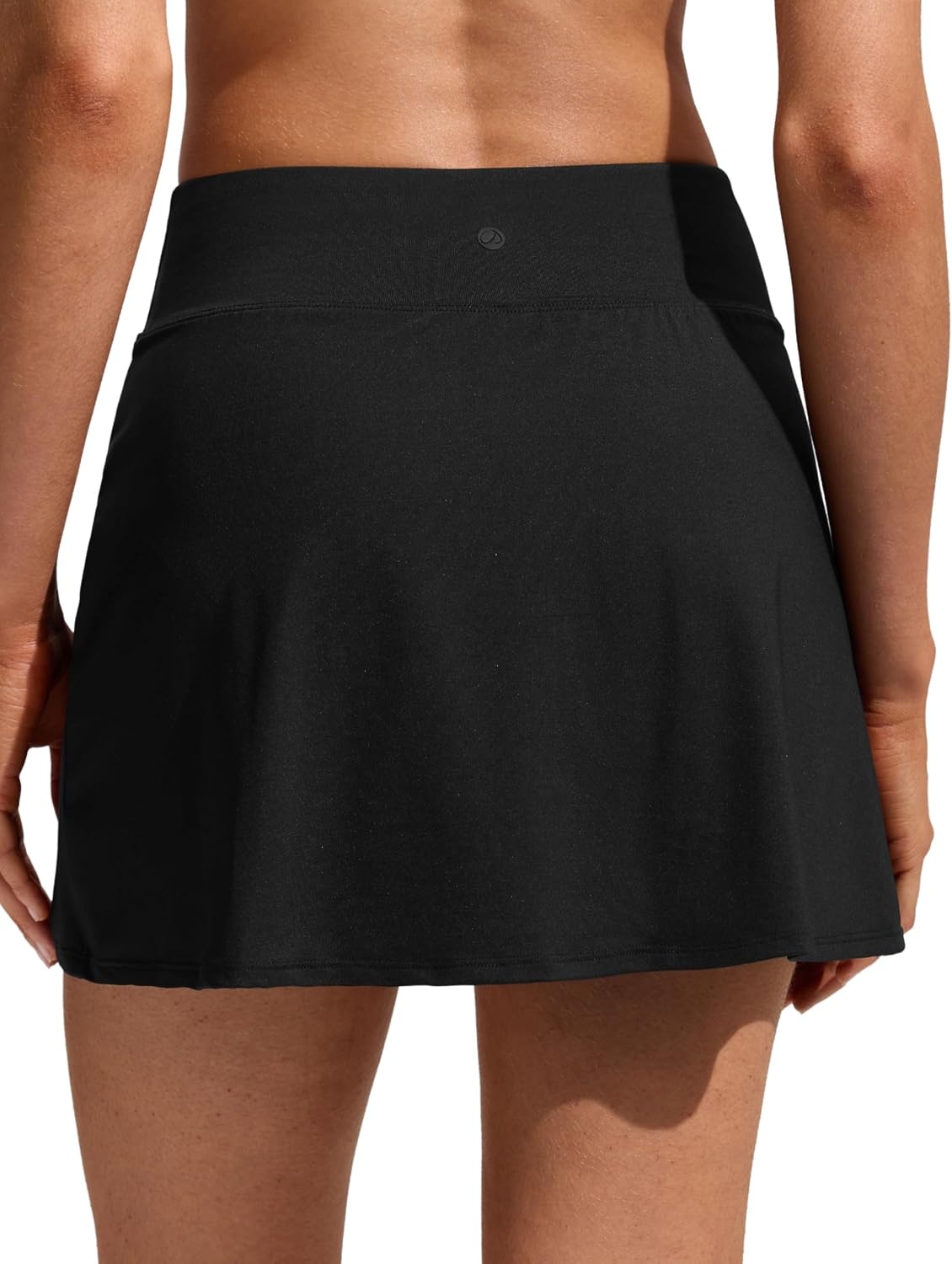 image:imageCRZ YOGA A Line Swim Skirt for Women High Waisted Side Slit Bathing Suit Bikini BottomsBlack