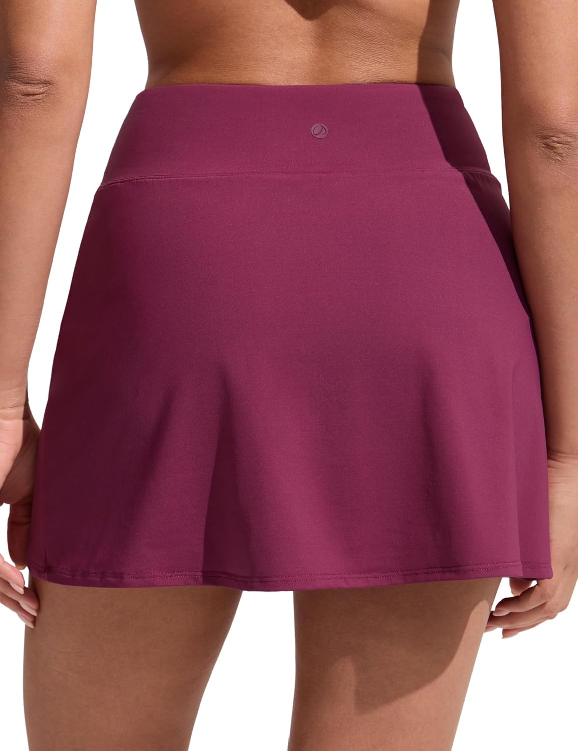 image:imageCRZ YOGA A Line Swim Skirt for Women High Waisted Side Slit Bathing Suit Bikini BottomsFuchsia