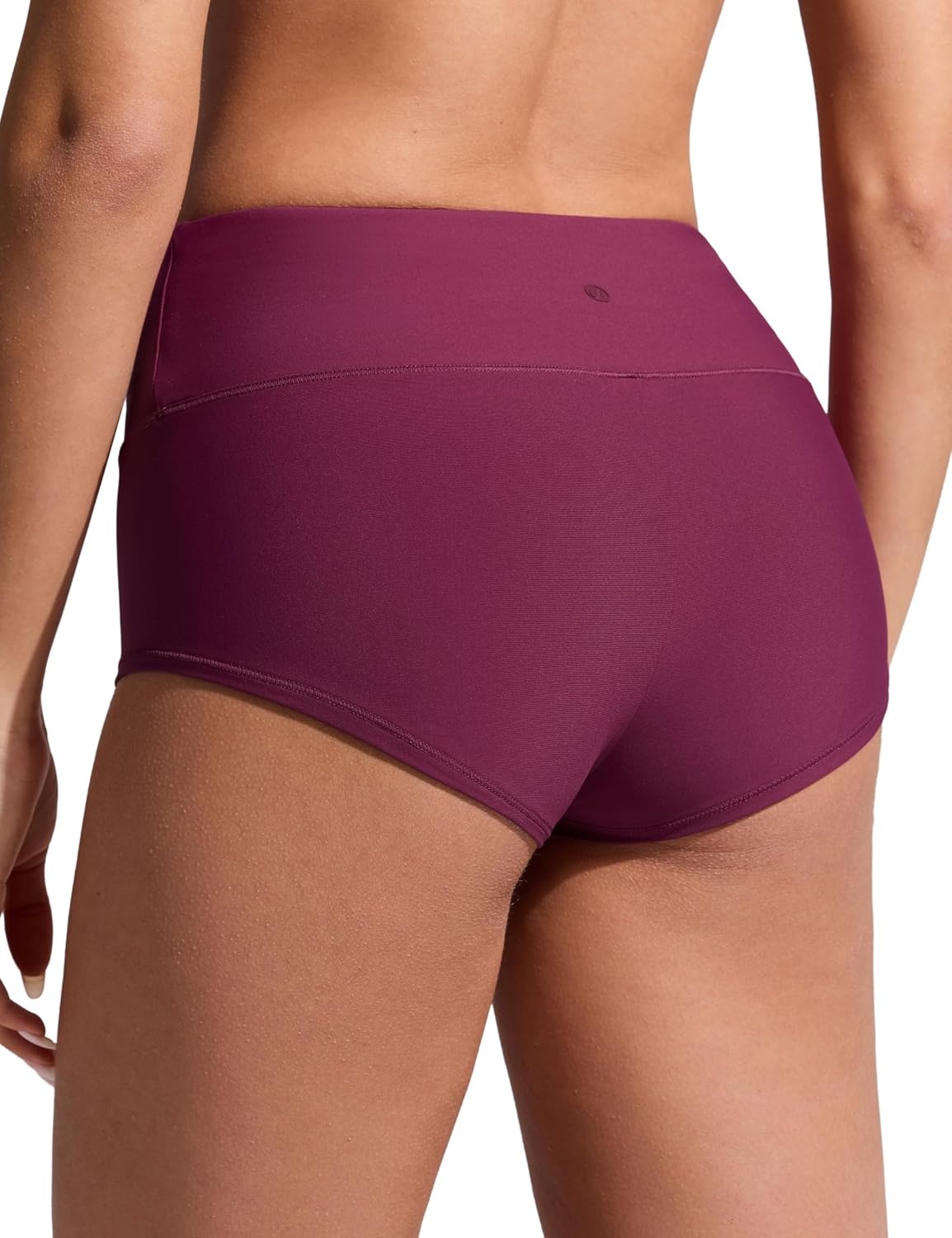 image:imageCRZ YOGA Boyshort Board Shorts for Women High Waisted Bathing Suit Bikini Bottoms Quick Dry Beach Trunks with LinerFuchsia