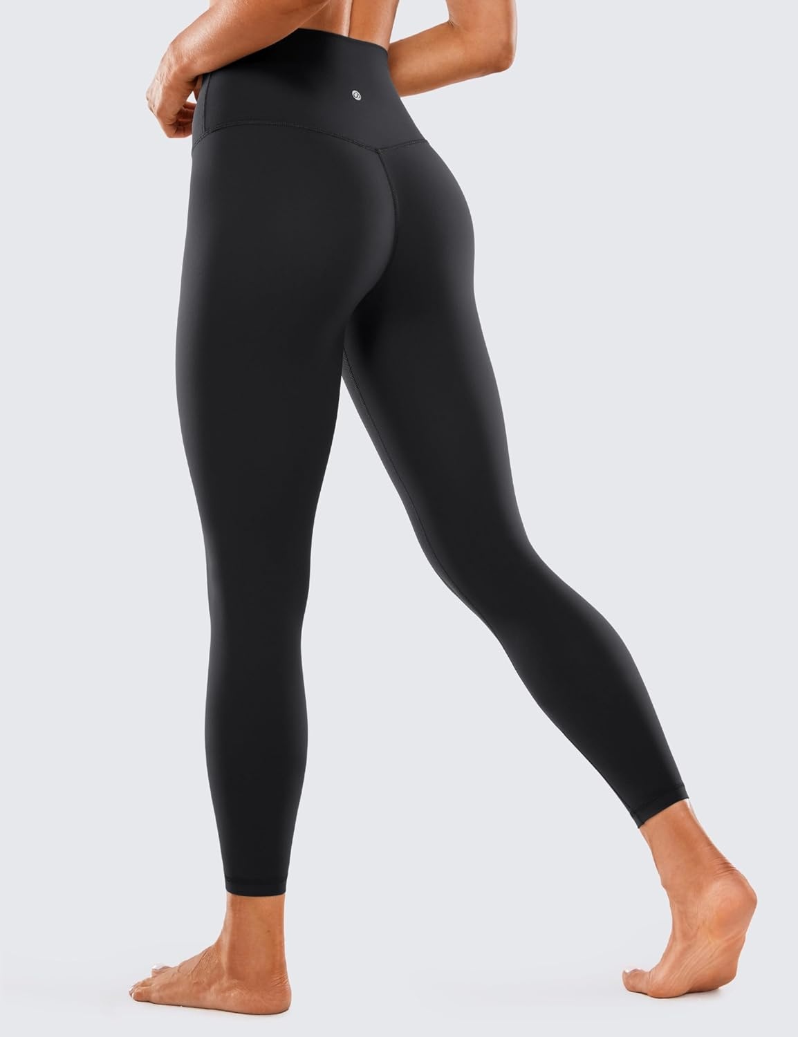 image:imageCRZ YOGA Brushed Naked Feeling Workout Leggings 25 High Waisted Gym Compression Tummy Control Womens Yoga PantsBlack