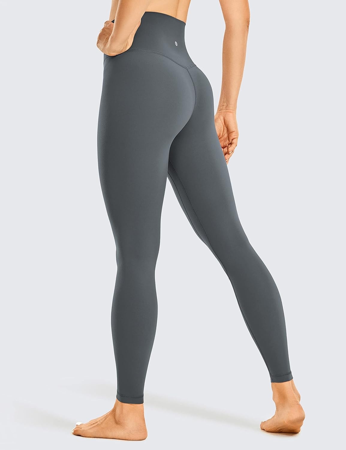 image:imageCRZ YOGA Brushed Naked Feeling Workout Leggings 25 High Waisted Gym Compression Tummy Control Womens Yoga PantsDark Carbon