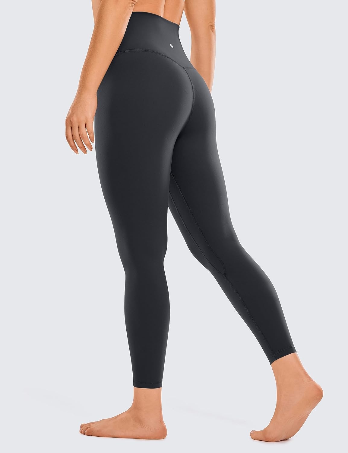image:imageCRZ YOGA Brushed Naked Feeling Workout Leggings 25 High Waisted Gym Compression Tummy Control Womens Yoga PantsIntersellar Black and Navy