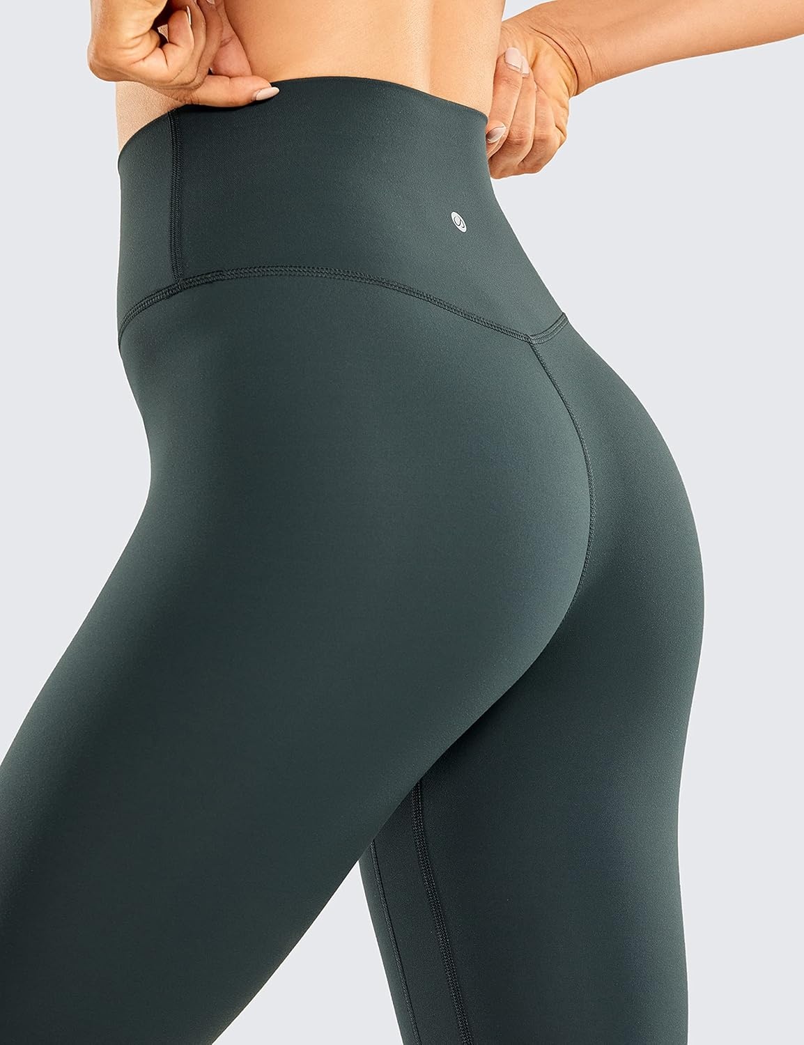 image:imageCRZ YOGA Brushed Naked Feeling Workout Leggings 25 High Waisted Gym Compression Tummy Control Womens Yoga PantsMelanite