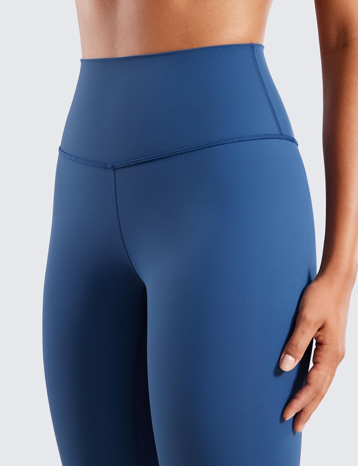 image:imageCRZ YOGA Brushed Naked Feeling Workout Leggings 25 High Waisted Gym Compression Tummy Control Womens Yoga PantsPitch Blue