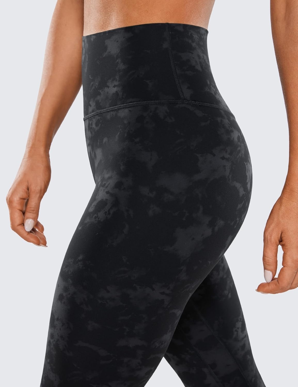image:imageCRZ YOGA Brushed Naked Feeling Workout Leggings 25 High Waisted Gym Compression Tummy Control Womens Yoga PantsTie Dye Smoke Ink