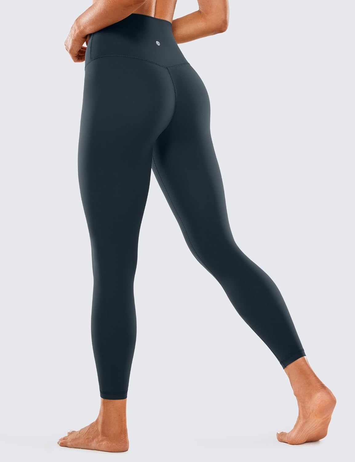 image:imageCRZ YOGA Brushed Naked Feeling Workout Leggings 25 High Waisted Gym Compression Tummy Control Womens Yoga PantsTrue Navy