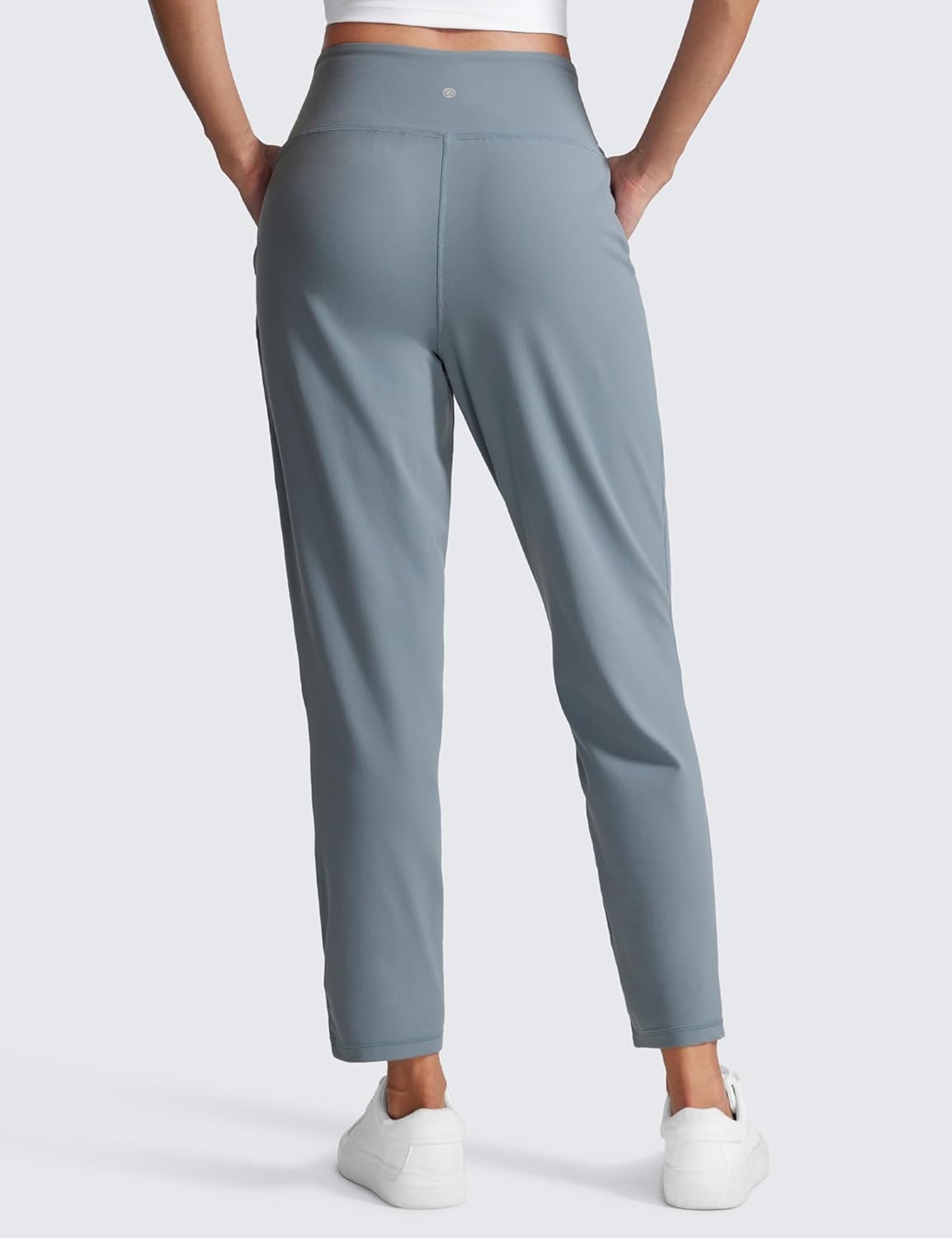 image:imageCRZ YOGA Butterlift Ankle Yoga Pants for Women 27 78 Tapered Front Pleated for Lounge Travel with PocketsBelgian Blue
