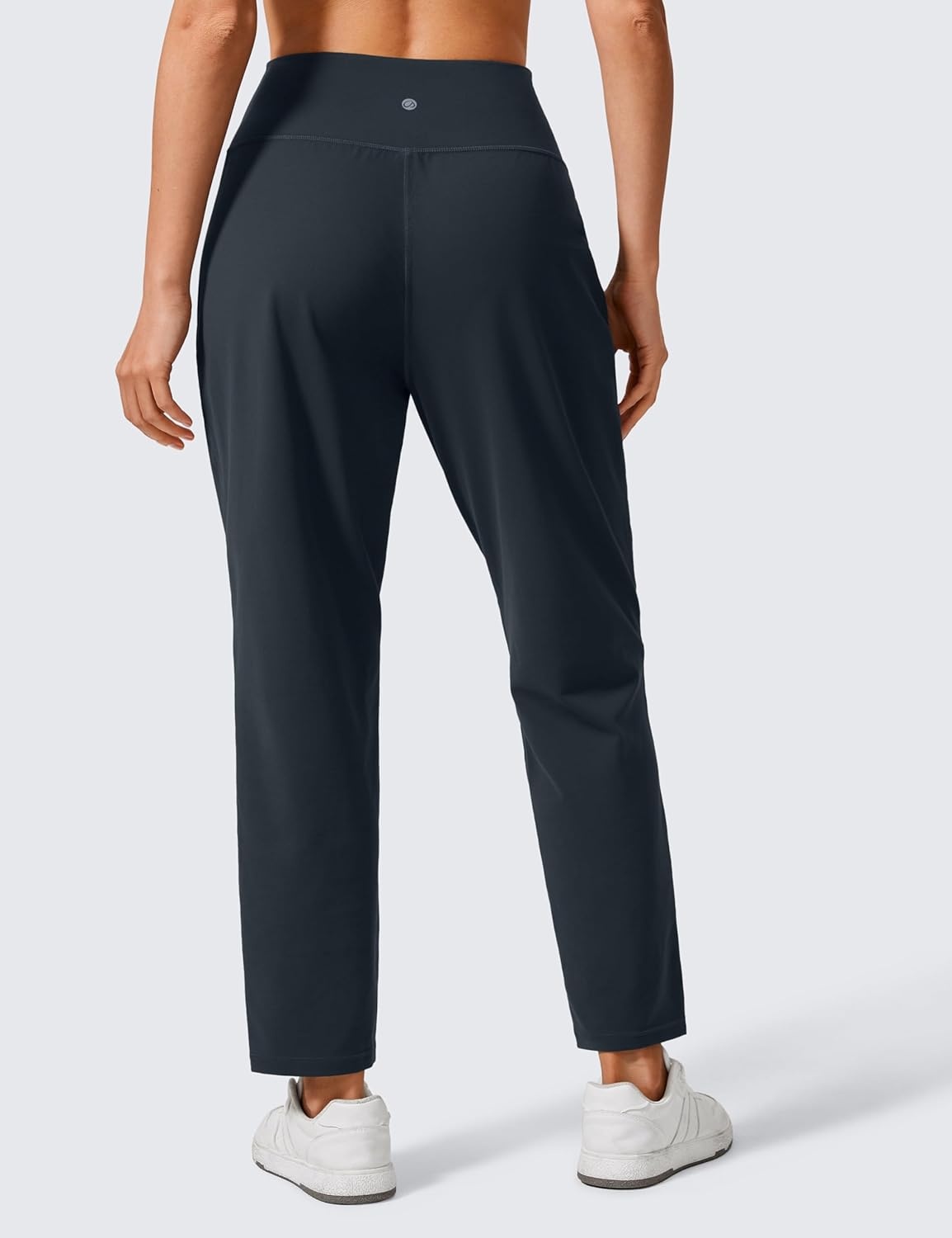 image:imageCRZ YOGA Butterlift Ankle Yoga Pants for Women 27 78 Tapered Front Pleated for Lounge Travel with PocketsTrue Navy