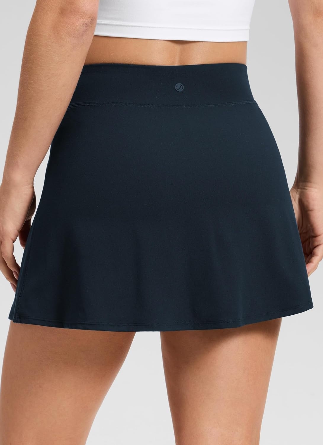 image:imageCRZ YOGA Butterlift High Side Slit Golf Skirts for Women Aline Mini Tennis Casual Skort with Builtin Short LinerTrue Navy