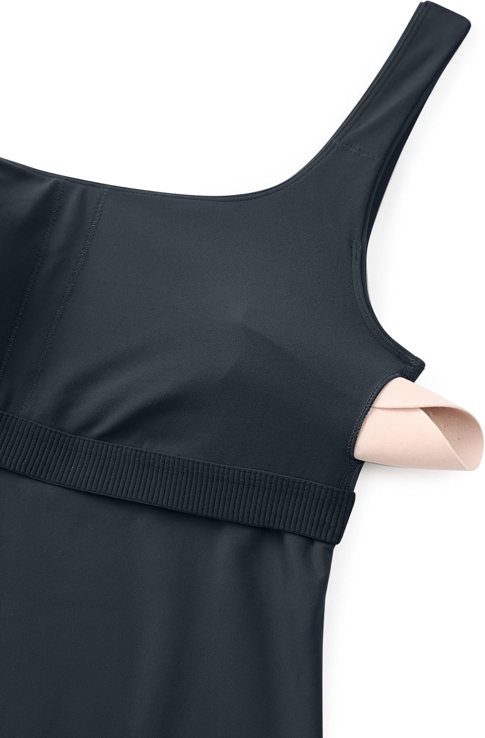 image:imageCRZ YOGA Butterluxe U Neck Tank Tops for Women Padded Athletic Workout Camisole Crop Tops with Built in BraTrue Navy