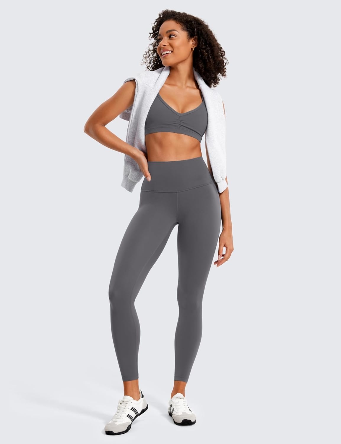 image:imageCRZ YOGA Butterluxe Yoga Leggings 25 High Waisted Buttery Soft Womens Workout Lounge PantsDark Carbon