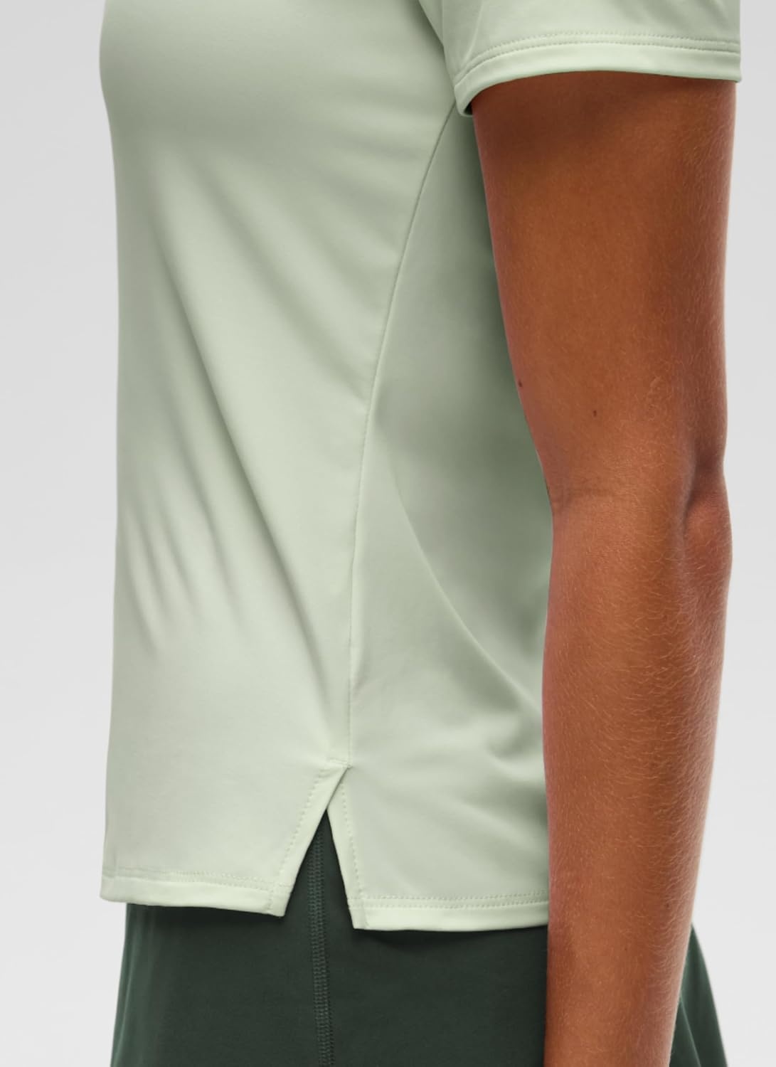 image:imageCRZ YOGA Golf Polo Shirts Short Sleeve for Women UPF 50 Sun Protection Tennis Athletic Collared Tops Lightweight Quick DryJade Grey