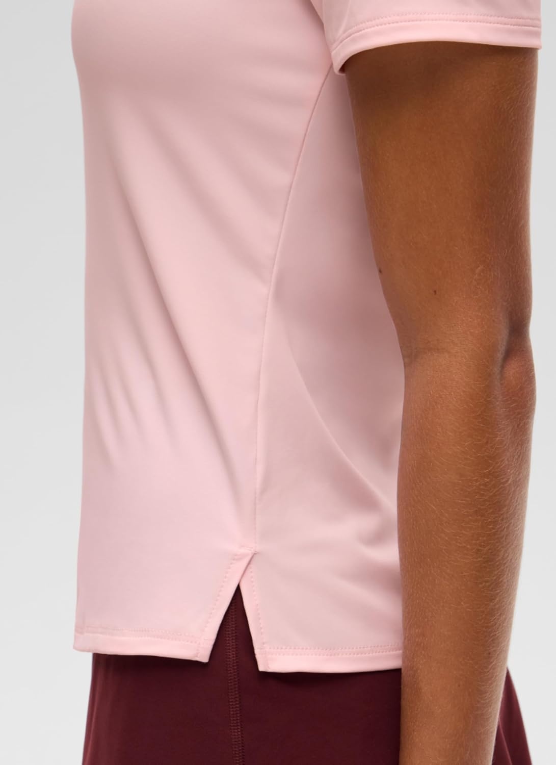 image:imageCRZ YOGA Golf Polo Shirts Short Sleeve for Women UPF 50 Sun Protection Tennis Athletic Collared Tops Lightweight Quick DryStrawberry Pink