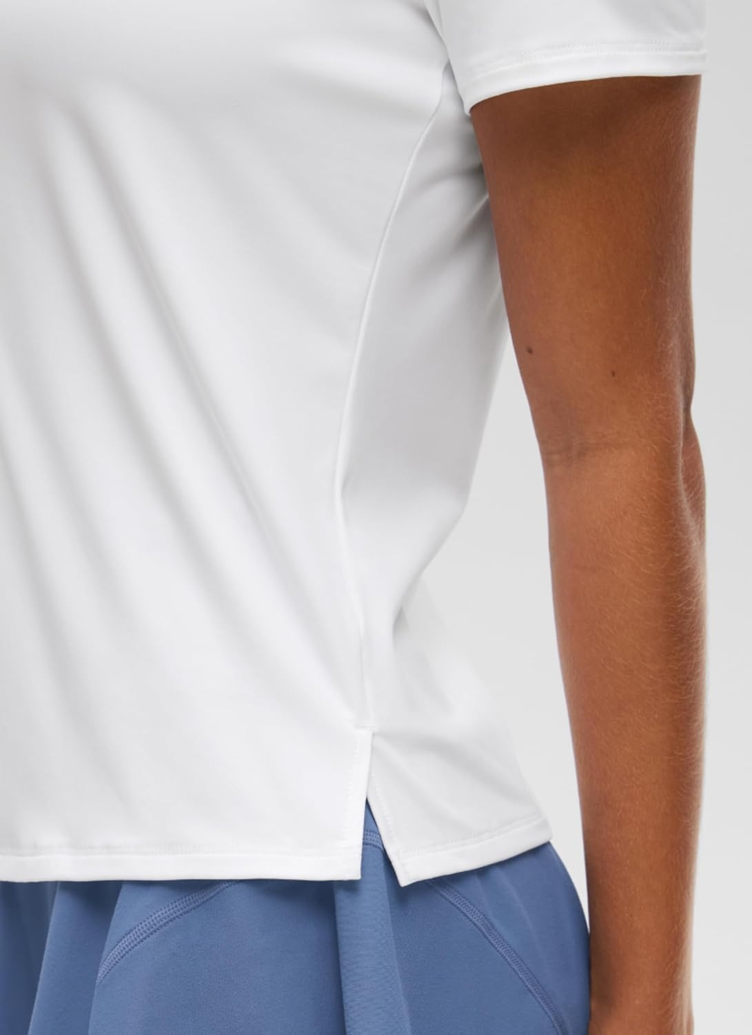 image:imageCRZ YOGA Golf Polo Shirts Short Sleeve for Women UPF 50 Sun Protection Tennis Athletic Collared Tops Lightweight Quick DryWhite