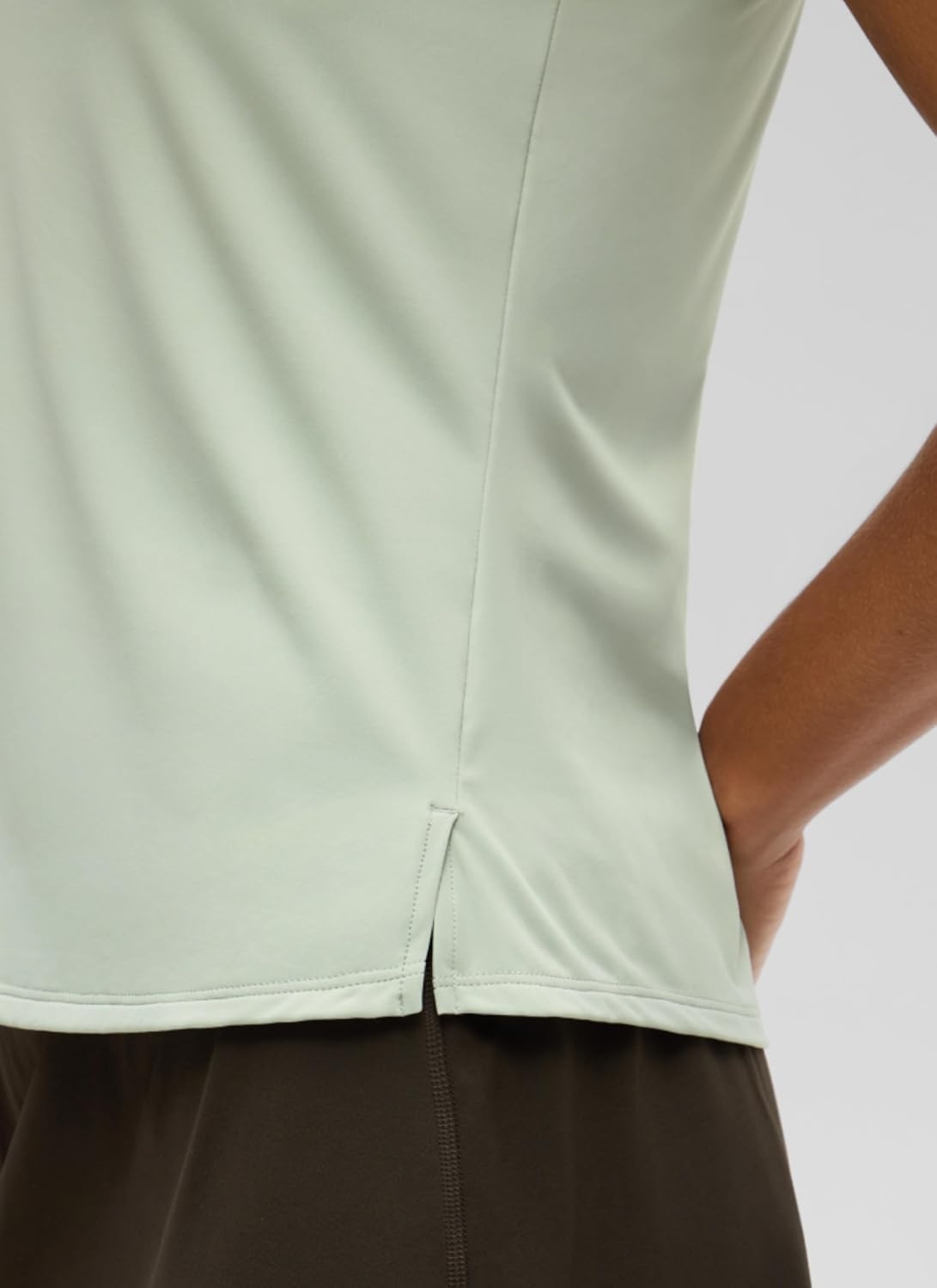 image:imageCRZ YOGA Golf Polo Shirts Sleeveless for Women UPF 50 Sun Protection Tennis Athletic Collared Tanks Lightweight Quick DryJade Grey