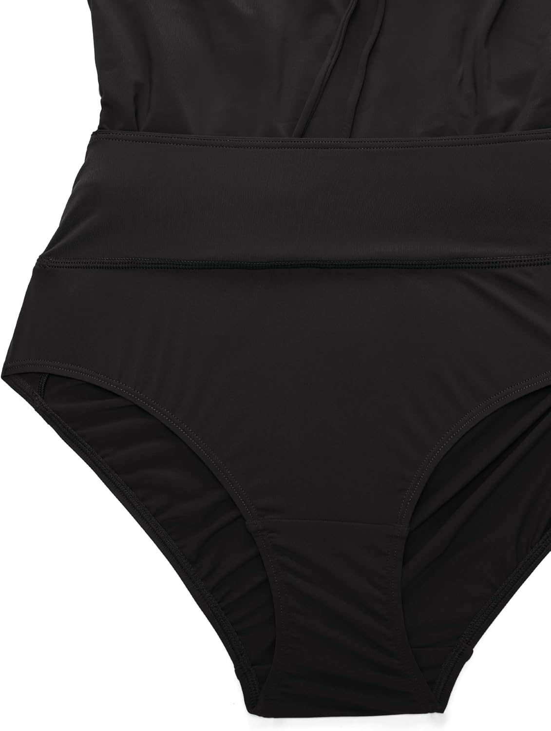 image:imageCRZ YOGA High Waisted Skirty Board Shorts for Women Flowy Overlay Swim Skorts Bathing Suit Bottoms with Brief LinerBlack