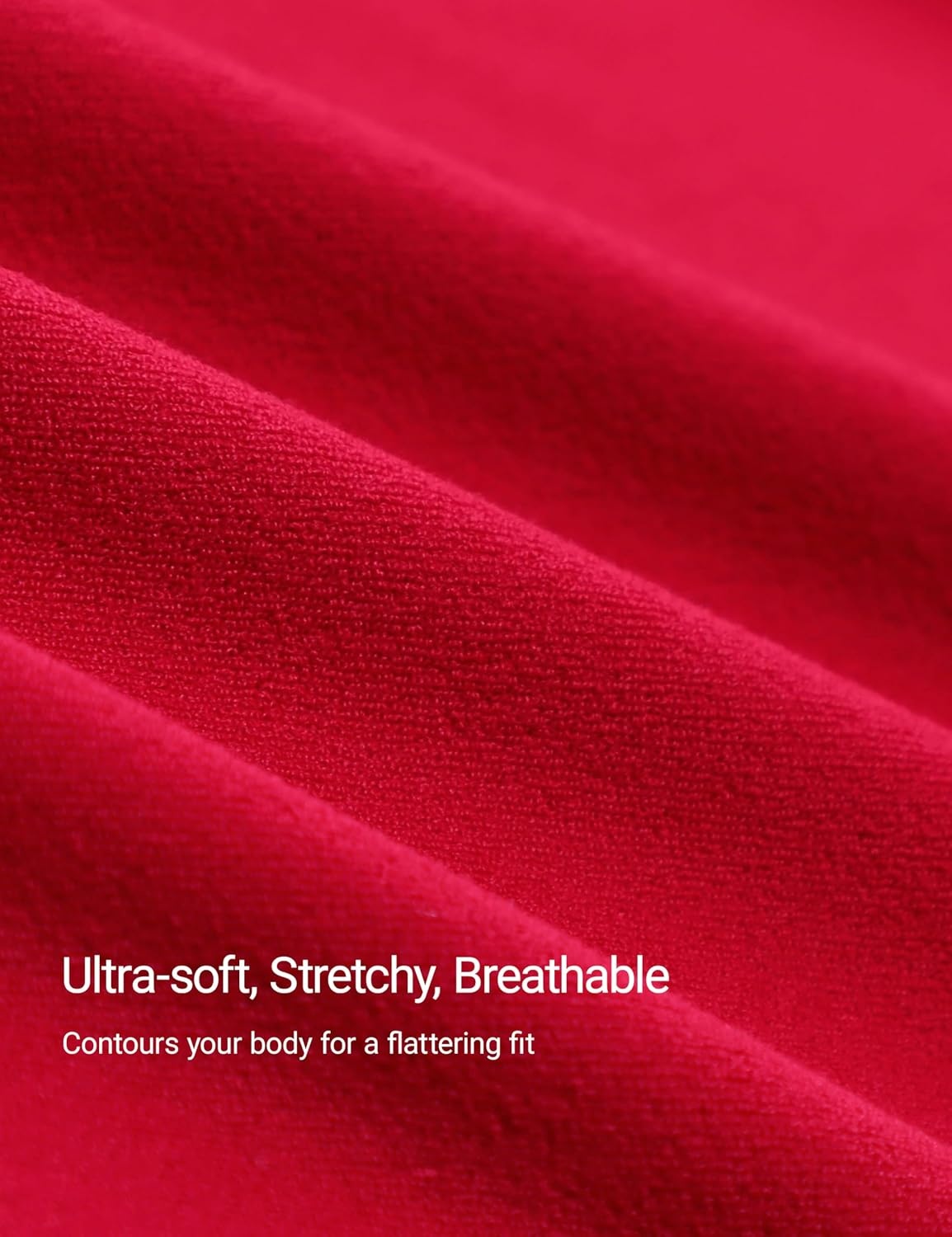 image:imageCRZ YOGA Softembrace Crop High Neck Tank Tops for Women Soft Going Out Casual Crewneck Basic Tight Summer Sleeveless ShirtsAurora Red