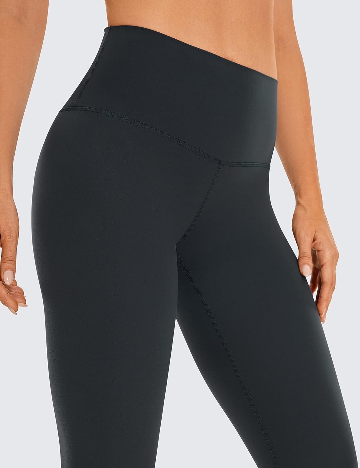 image:imageCRZ YOGA Womens Butterluxe High Waisted Capris Workout Leggings 17 Inches Lounge Buttery Soft Yoga PantsMelanite