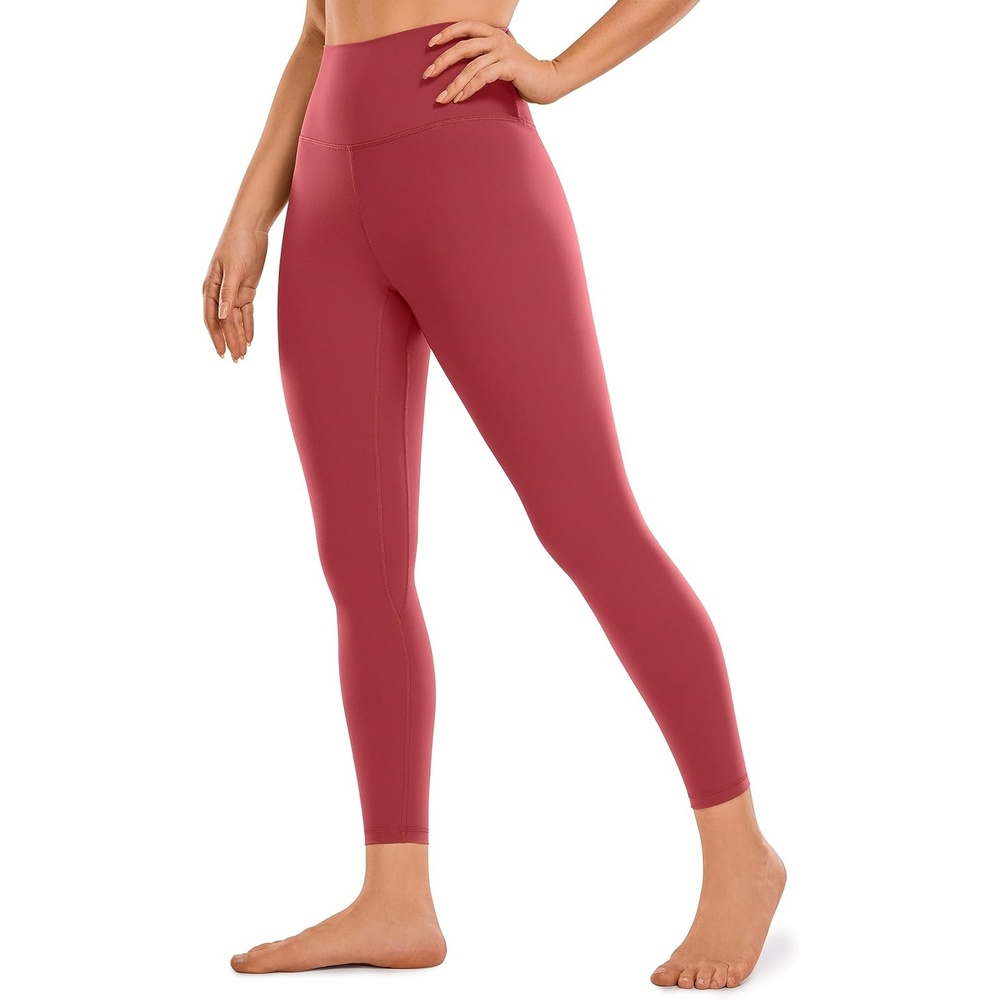 image:imageCRZ YOGA Brushed Naked Feeling Workout Leggings 25 High Waisted Gym Compression Tummy Control Womens Yoga PantsDeep Wine