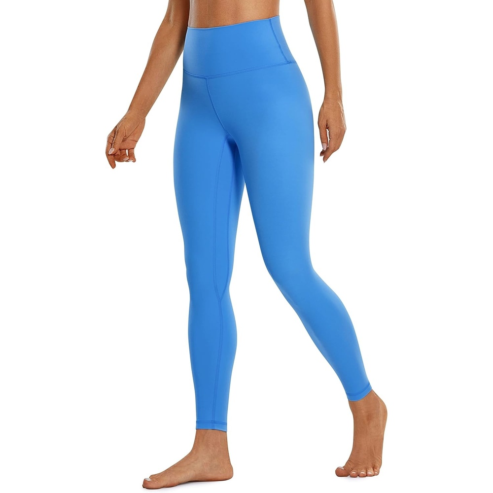 image:imageCRZ YOGA Brushed Naked Feeling Workout Leggings 25 High Waisted Gym Compression Tummy Control Womens Yoga PantsHazy Blue