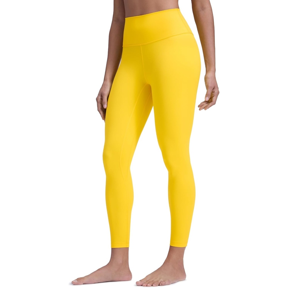 image:imageCRZ YOGA Brushed Naked Feeling Workout Leggings 25 High Waisted Gym Compression Tummy Control Womens Yoga PantsHigh Visibility Yellow
