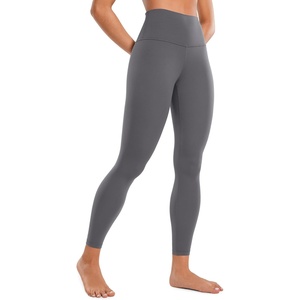 CRZ YOGA Butterluxe Yoga Leggings 25″ – High Waisted Buttery Soft Womens Workout Lounge Pants(Dark Carbon)