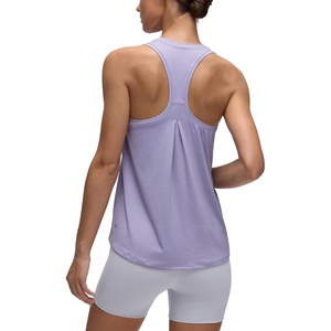 CRZ YOGA Womens Racerback Yoga Tank Tops High Crewneck Soft Casual Workout Sleeveless Flowy Shirts(Lilac Lavender)