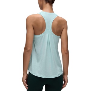 CRZ YOGA Womens Racerback Yoga Tank Tops High Crewneck Soft Casual Workout Sleeveless Flowy Shirts(Skylight Green)