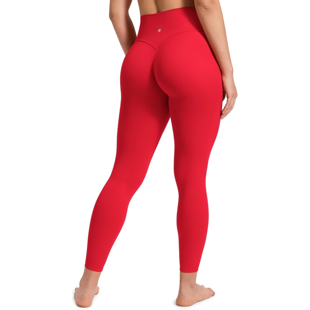 image:imageCRZ YOGA Secretsculpt Minor Leggings 25  No butt scrunch still flattering glutes Booty Lifting Softretch Ultimate Comfort Next to Skin Yoga No Front SeamAurora Red